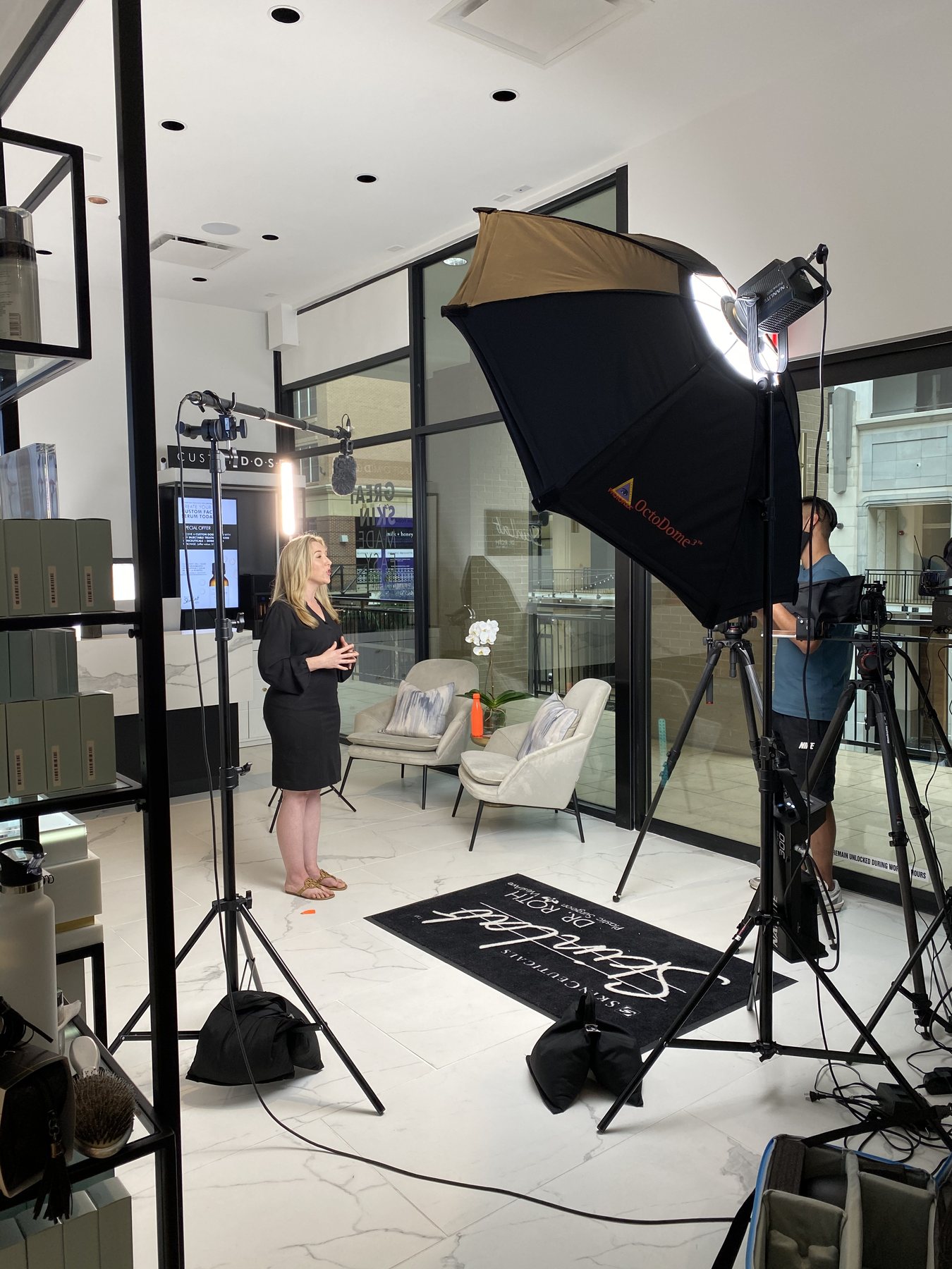 Behind-the-scenes production for provider training content